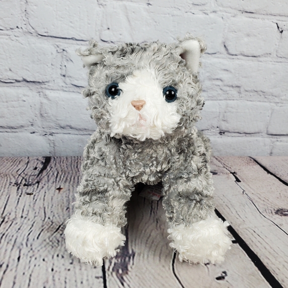 Gund Bootsie Gray White Kitty Cat Plush Stuffed Animal 10 Inch - Picture 2 of 8